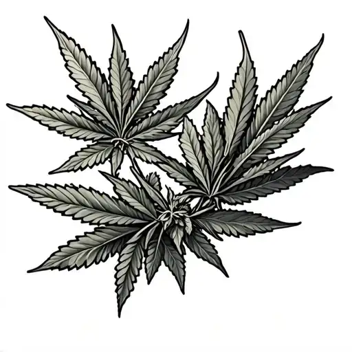 Marijuana Plant Growing