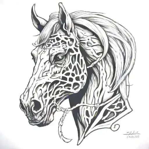 Zombie Horse Head