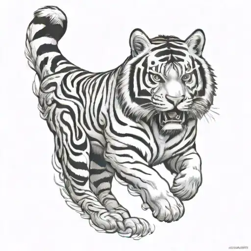 Detroit Tigers Tiger Full Body