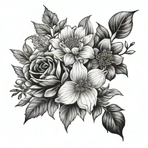 September And May Birth Flower Bouquet