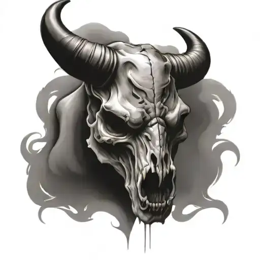 Raging Bull Skull