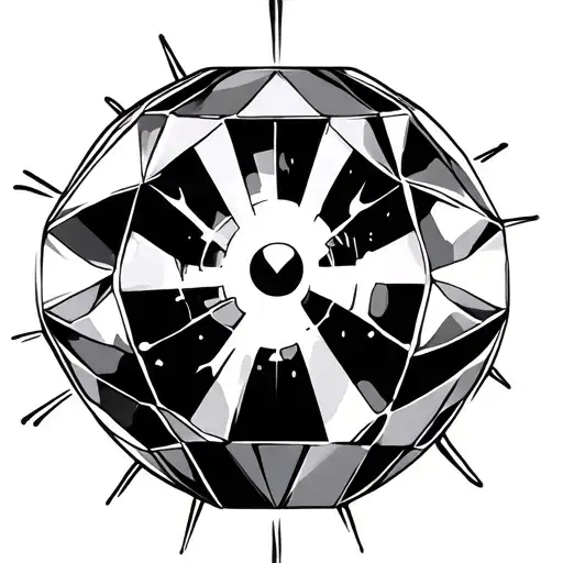 Diamond With Radioactive Sing Emitting Energy