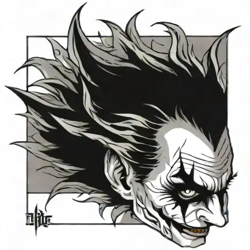 Flames Surrounding Joker Face