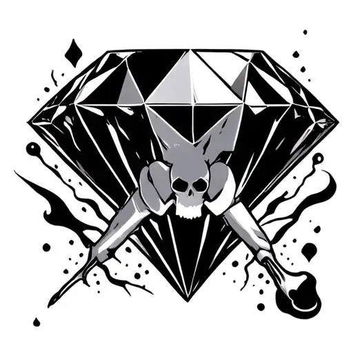 Diamond With Toxic Sing Hidden Inside Emoting Energy
