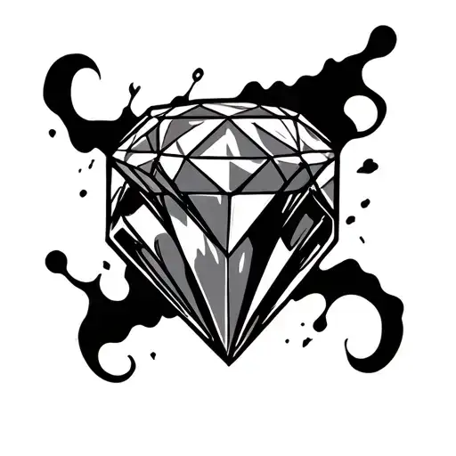 Diamond With Toxic Sing Hidden Inside Emoting Energy