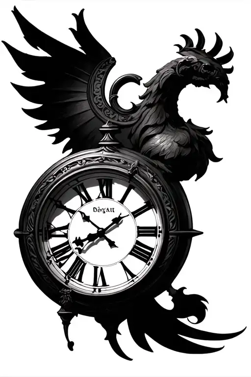 Clock With Roman Numerals