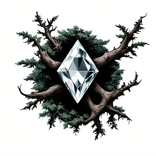 Big Forest Whit A Gem In Its Roots Getting Cut