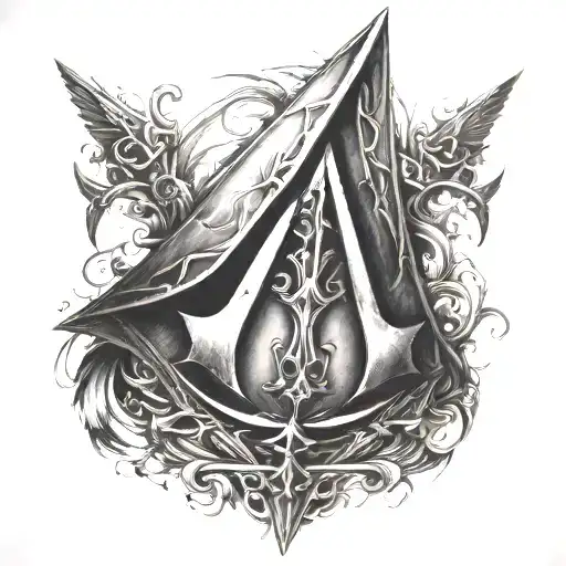 A Hidden Blade Incorporated Into The Assassins Creed Symbol