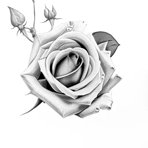 The Word Breathe With A Rose