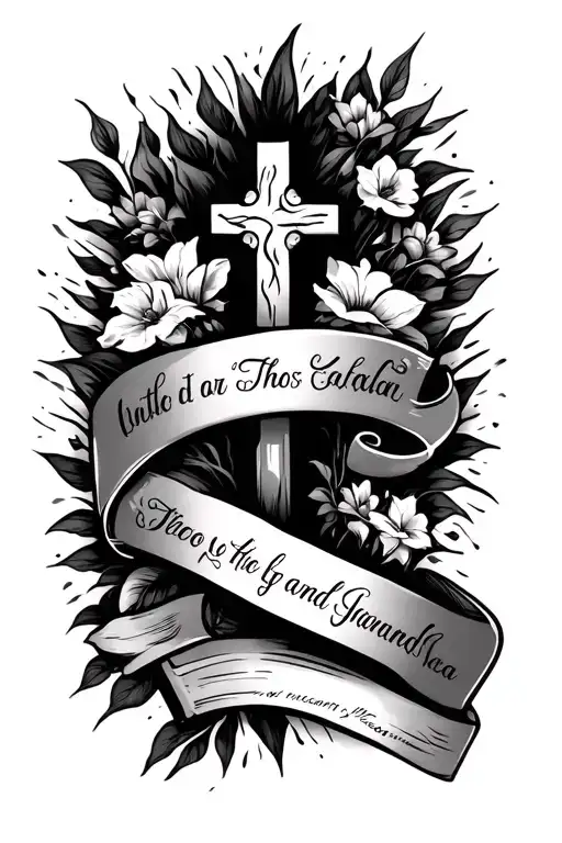 I Want A Tatto Remembering My Stepdad And Grandma Name And A Cross A Bible Verse