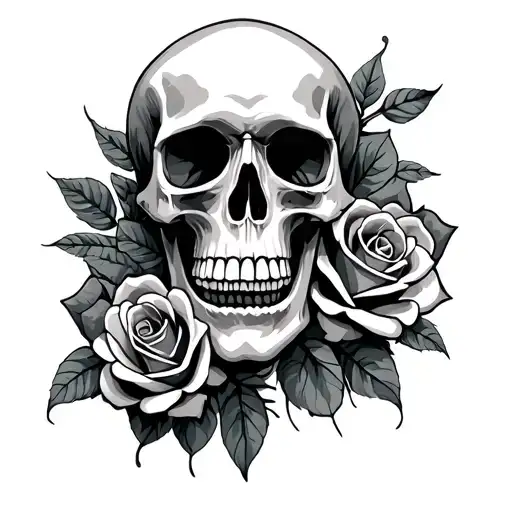 Skull And Roses