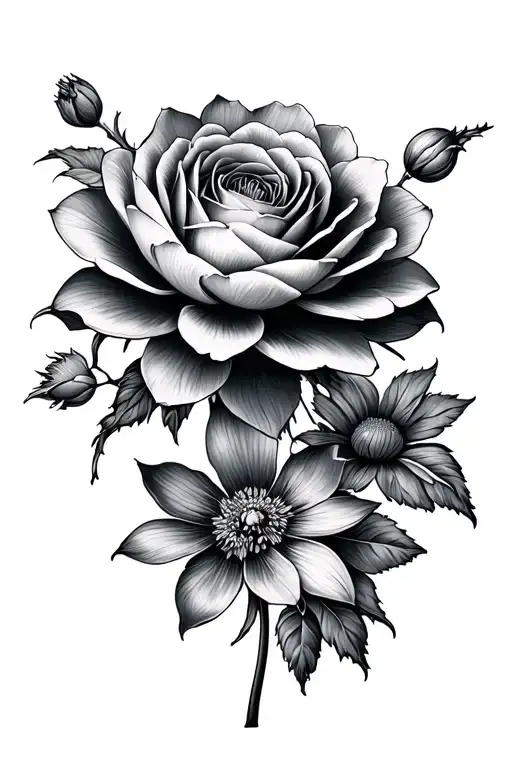 Carnation Rose Waterlily Poppy Marigold Flowers