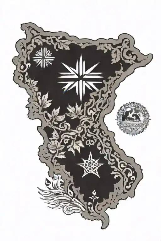 Jamaica Map And Native American