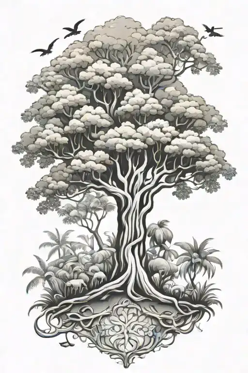 Growing Family Tree Jungle Scene