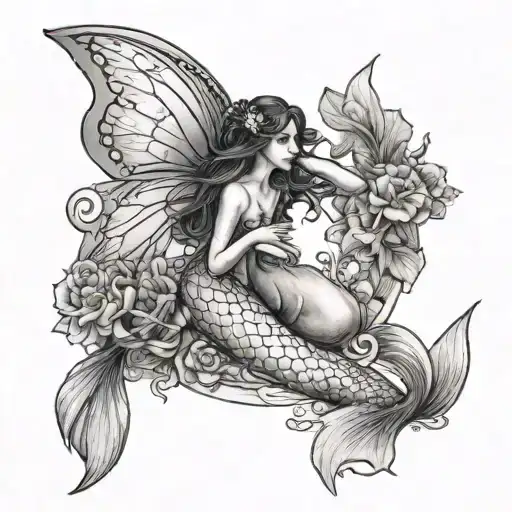 Fairy And A Mermaid