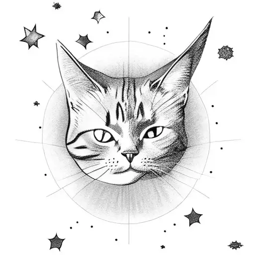A Paper Plane Flying Through A Starry Sky With A Cat Silhouette On Its Tail