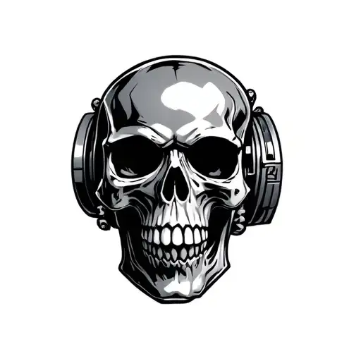 A Metal Turbochager Skull