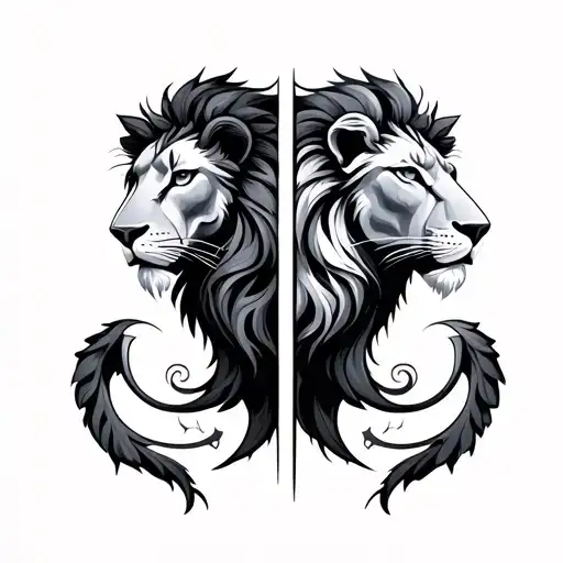 Leo And Gemini Zodiac Symbol