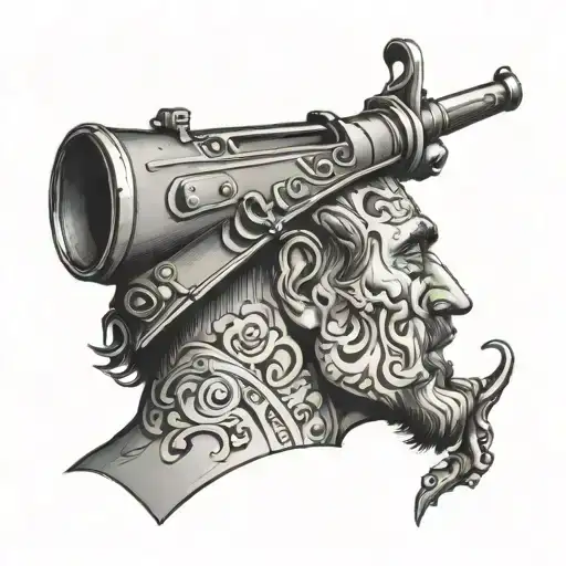 Gun To A Man's Head With Music Music Coming Out Of The Barrel