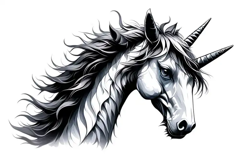 Unicorn With Rainbows For Eyes White Dragon