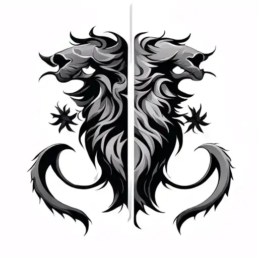 Leo And Gemini Zodiac Symbol