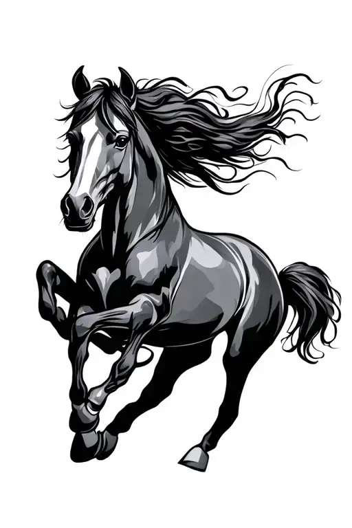 Horse Rearing Country Filled