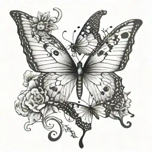 Butterflies And Tarus Zodiac Sign
