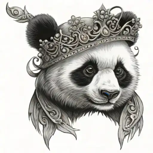 Panda With Crown