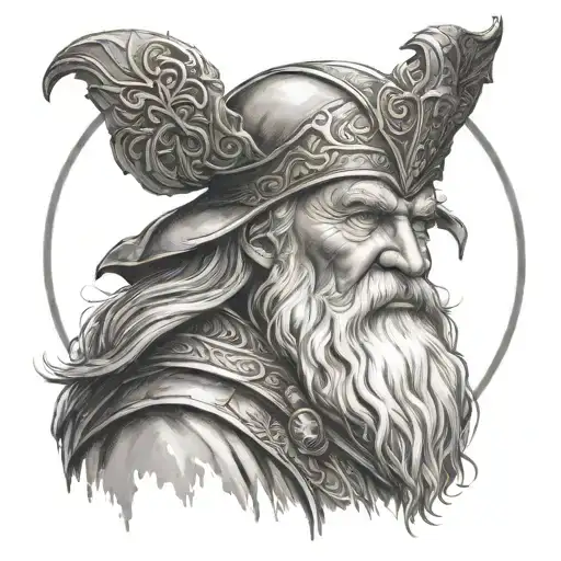 Allfather Odin Portrait