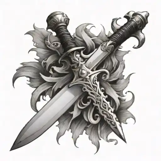 Sword With Frozen Blood On It