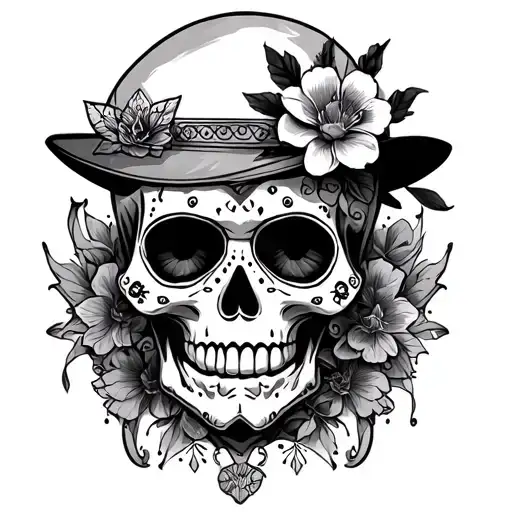 Rock Star Sugar Skull