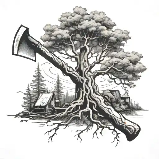 Tree And Ax