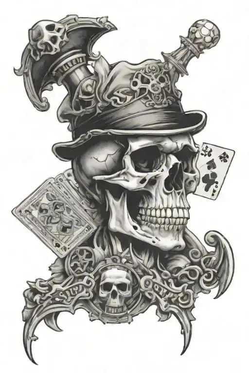 Life Is A Gamble With Skull
