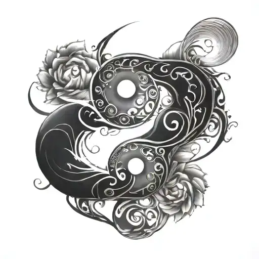 Ying And Yang Symbol Sleeve