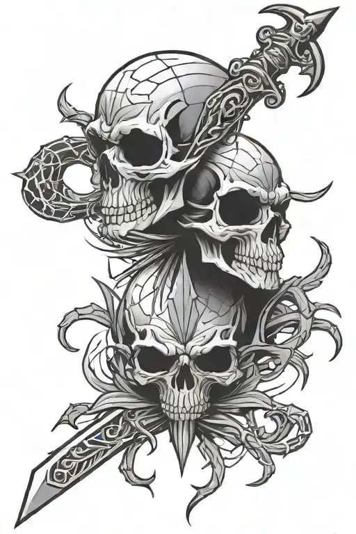 Skull Spider Dagger