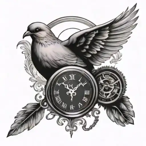 Dove And Pocket Watch