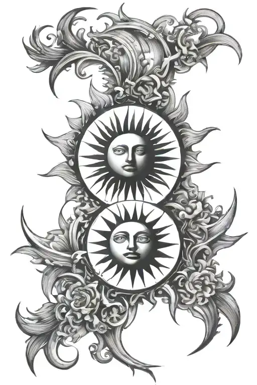 Sun And Moon Intertwined