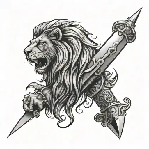 Dagger Lion In Hand
