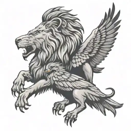 Lion And Eagle