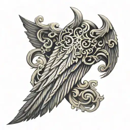 Wing Forearm Man Filigree
