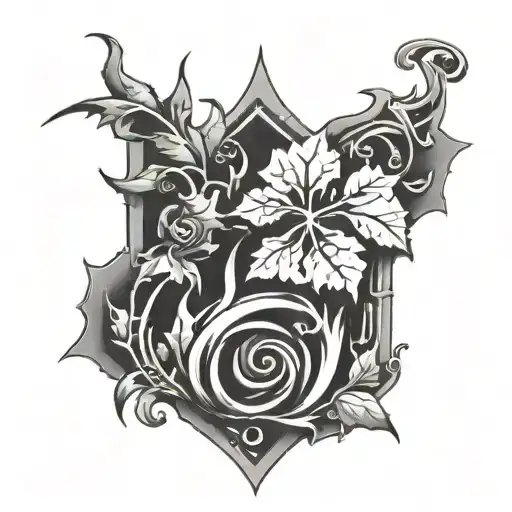 Hearth With Thorn Vine