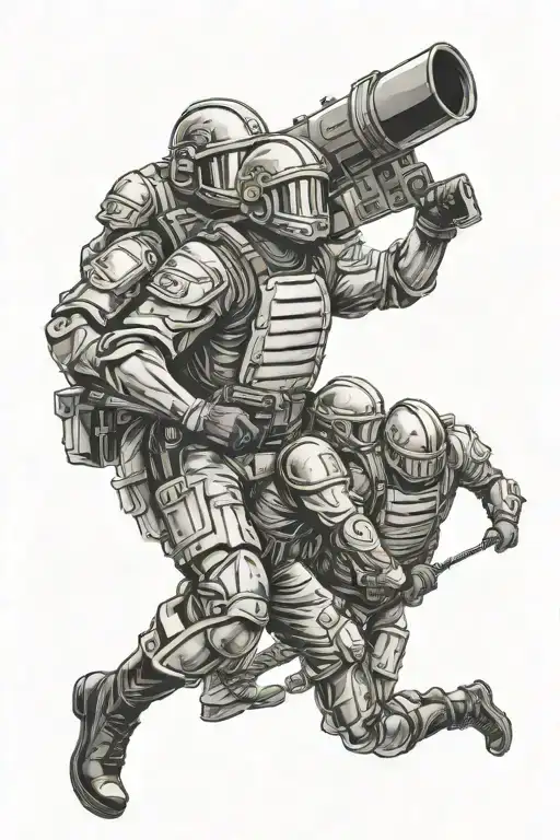 Riot Police Protecting Crowd