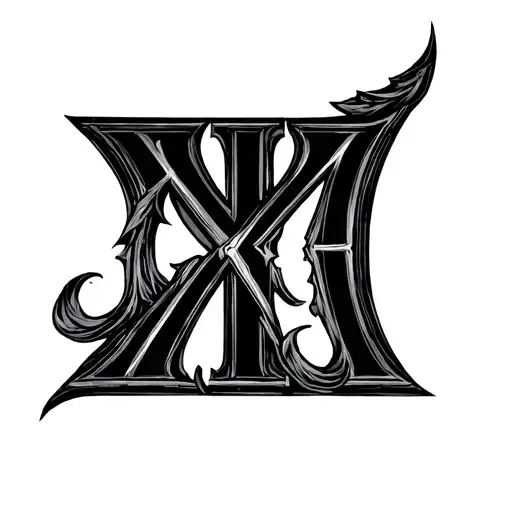 Vertical Roman Numeral