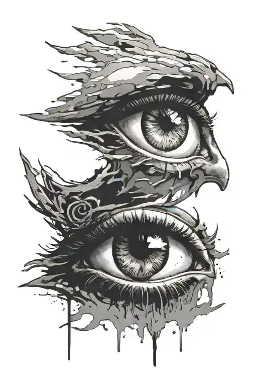 Eye Looking To The Right