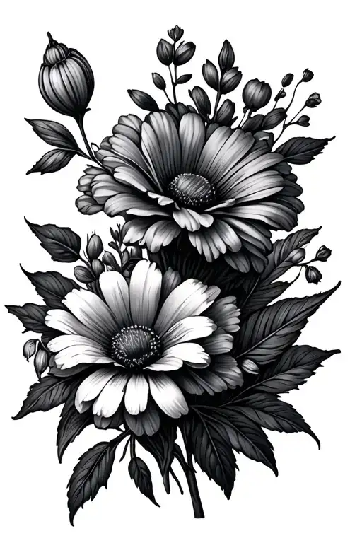 Febuary Birth Flower Bouquet