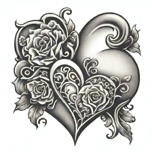 Mom And 3 Sons Heart