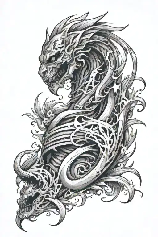 Rib Tattoo That Combines Bleach Anime And South Africa