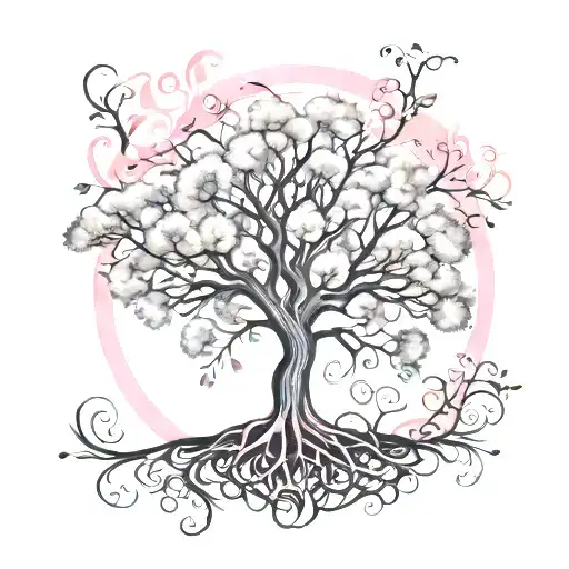 Pink Tree Of Life
