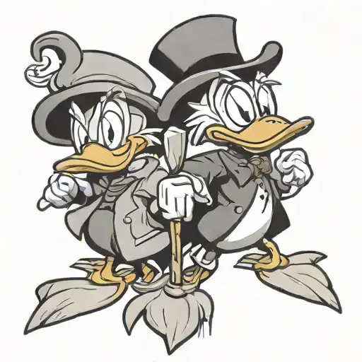 Characters From The Cartoon Ducktales