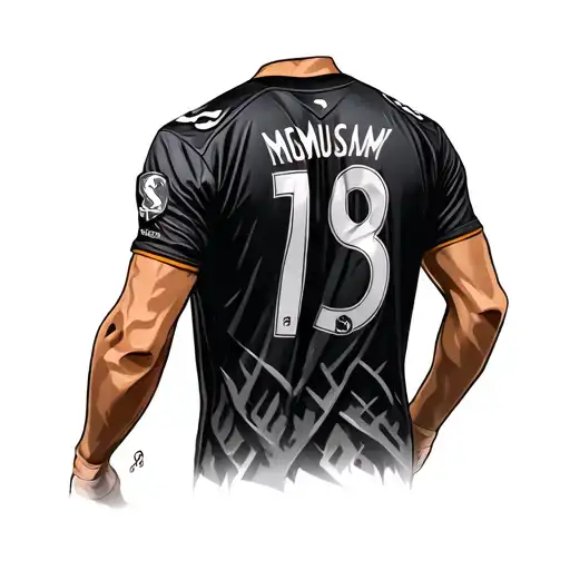 Back Of A Football Shirt